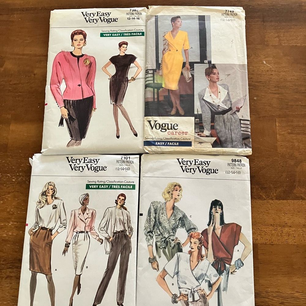 Vogue Vintage Woman’s Sewing Patterns All Sizes 12-14/16. - Picture 2 of 2